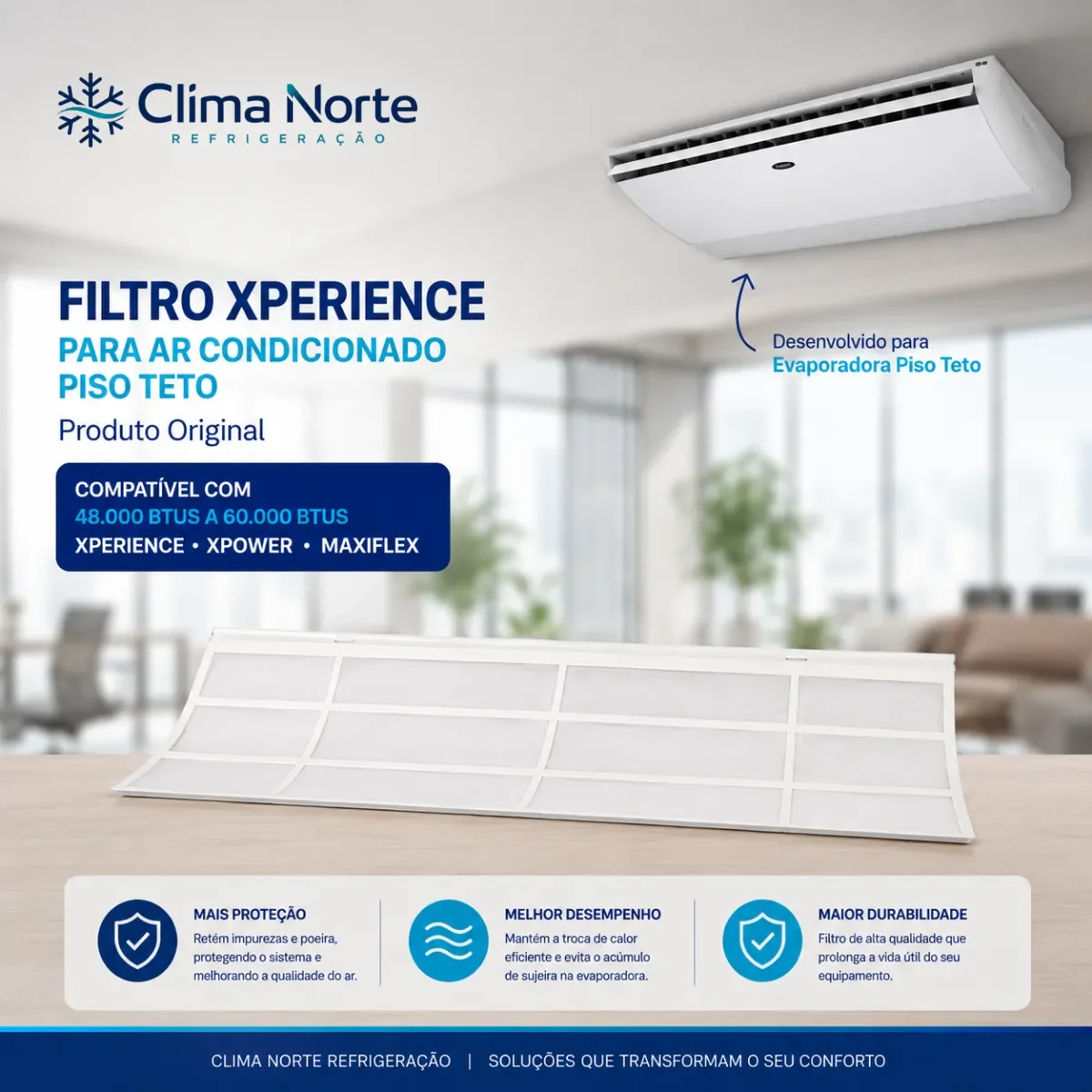 02 Filtro De Ar Space Inverter 42zqa/v48/60
