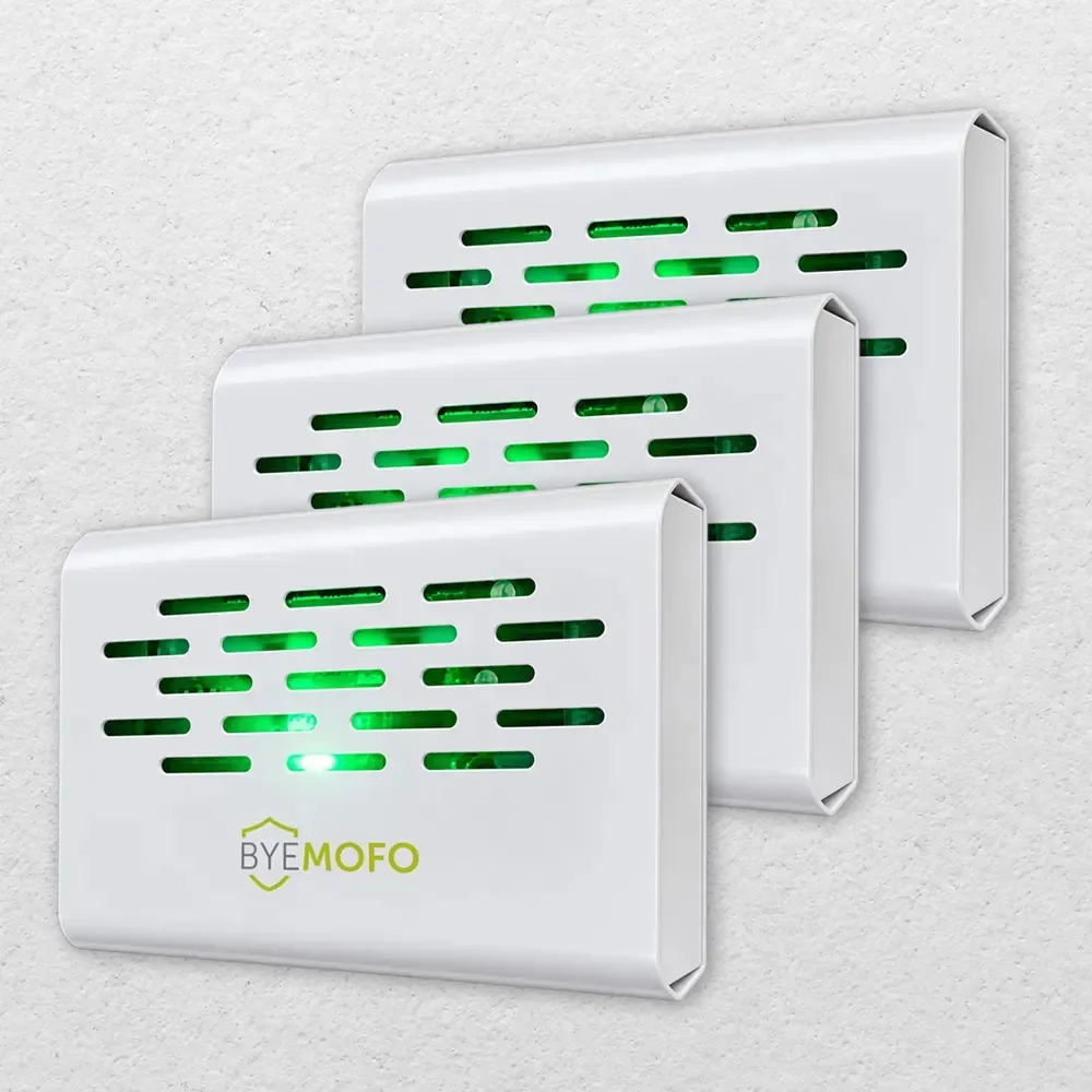 3 Aparelho Elétrico Anti Mofo Fungos Ácaros Byemofo 110v Branco