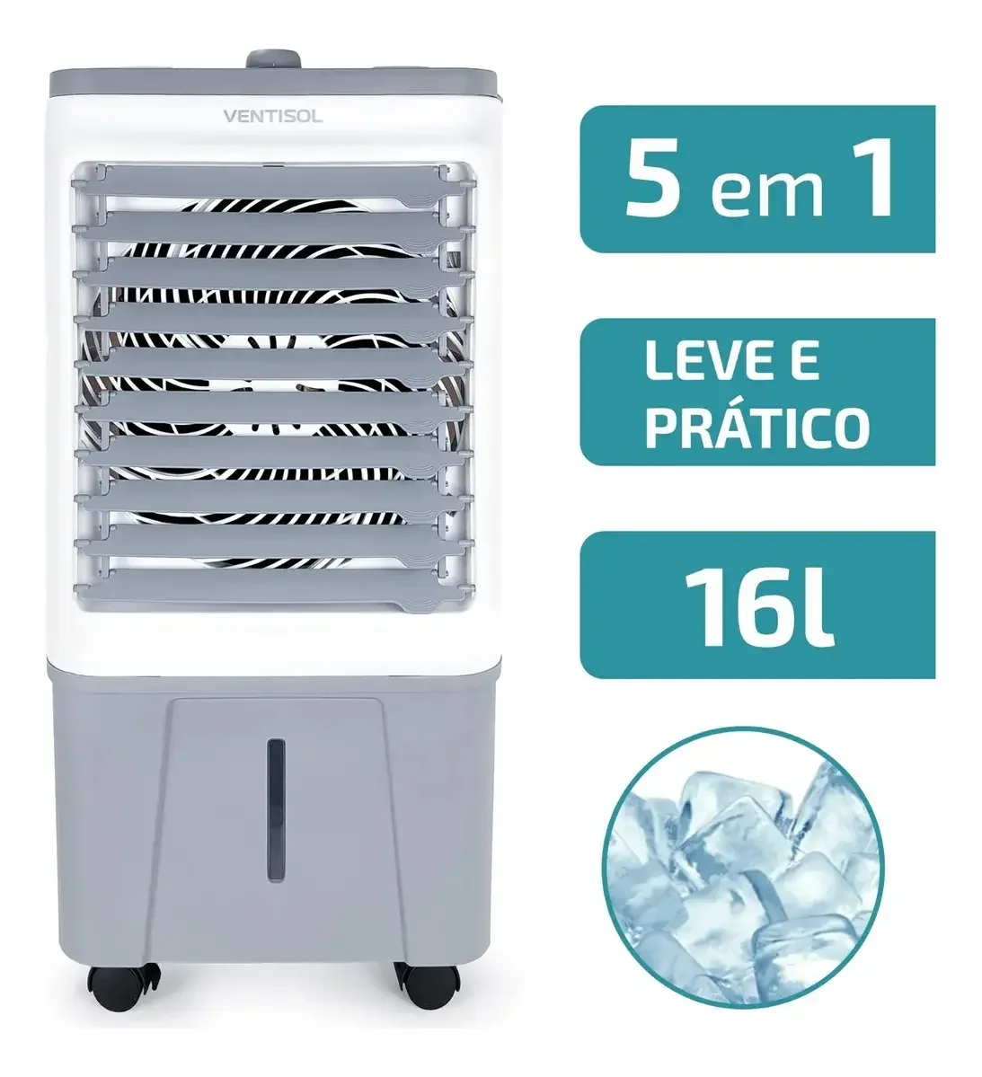 Climatizador Portátil 16 Litros 130w Cor Cinza