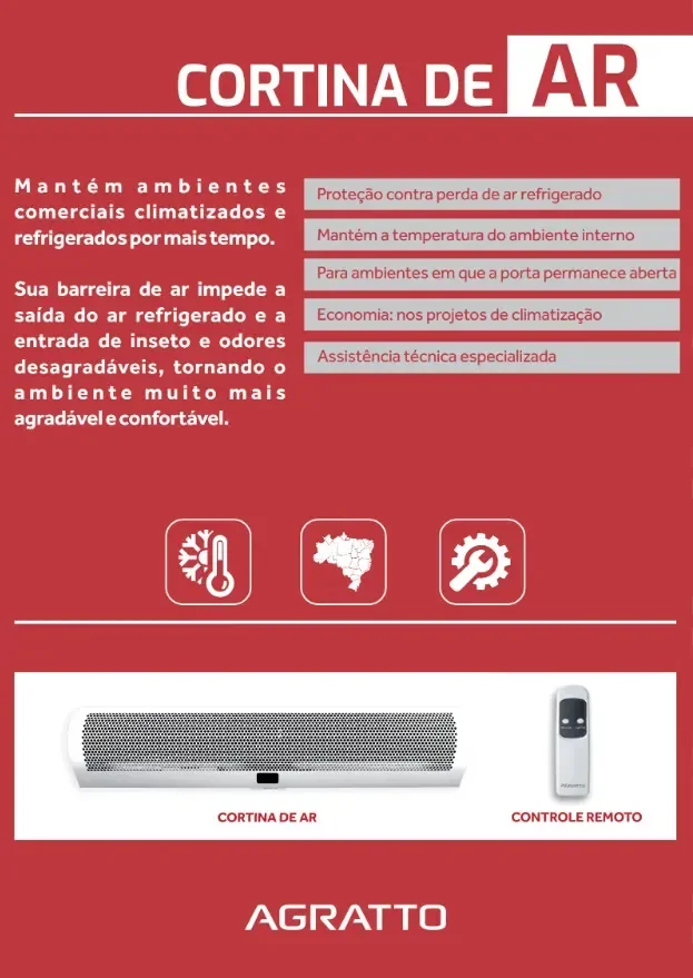 Cortina De Ar 120cm Acda120i-02 Alta Vazão Branco