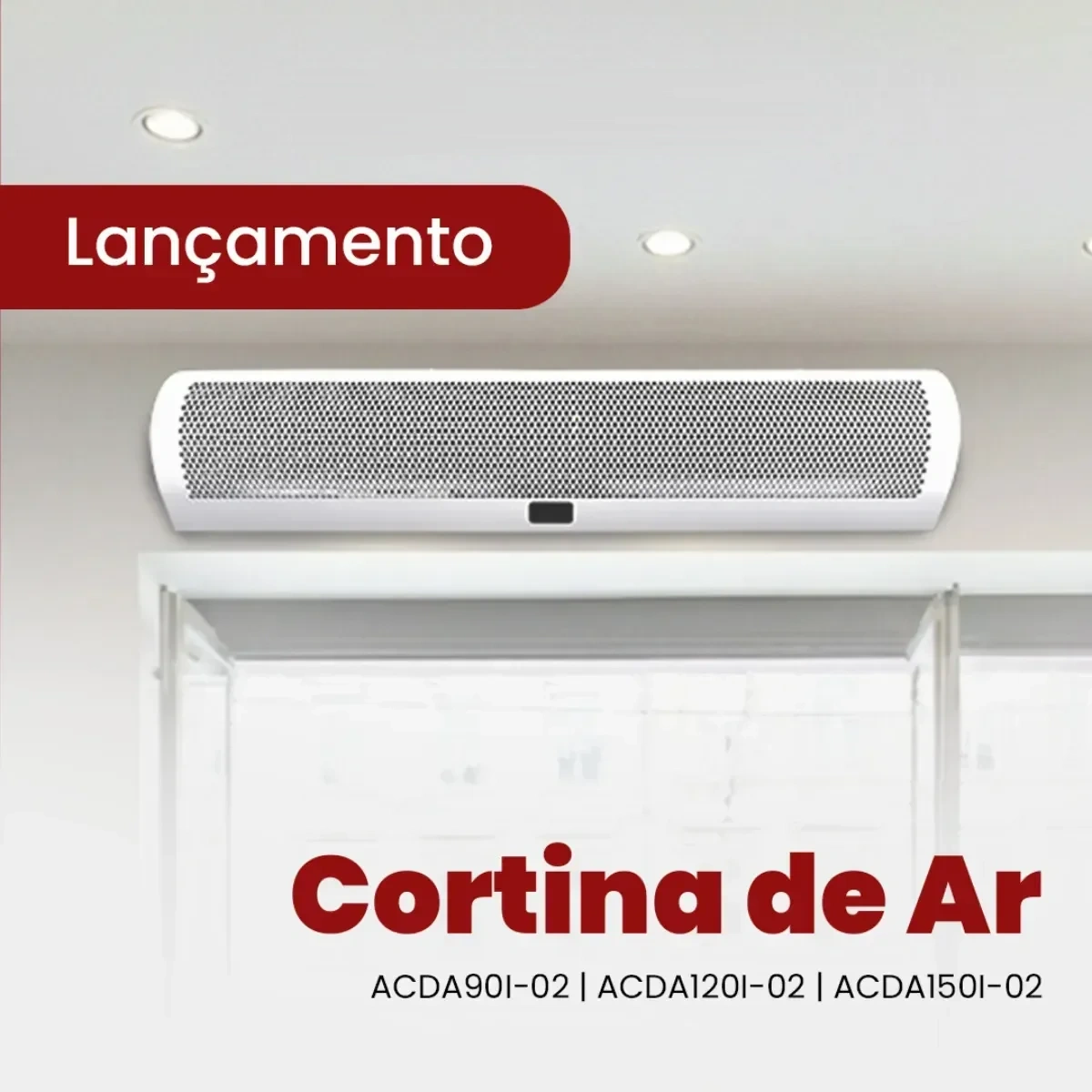 Cortina De Ar 90cm Acda90i-02 Duas Velocidades Branco