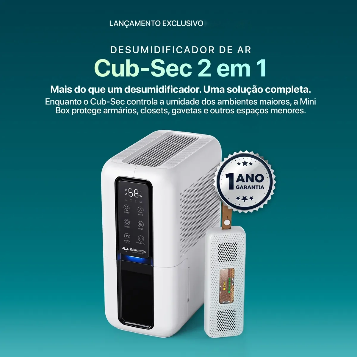 Desumidificador De Ar Cub-sec2 Em 1 Branco 127/220v