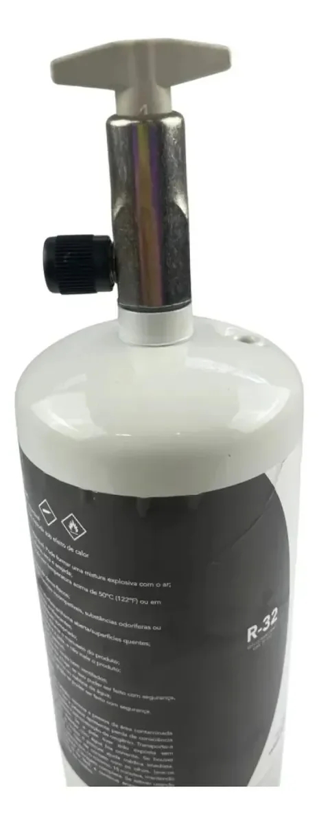 Fluido Gás Refrigerante R32 650g + Válvula Dosadora Ar Cond