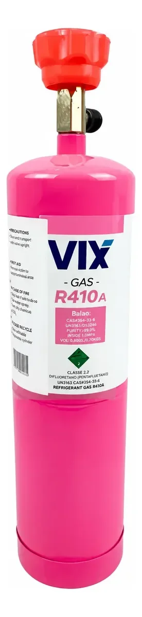 Fluido Refrigerante R410a 750g Com Válvula Ar Condicionado