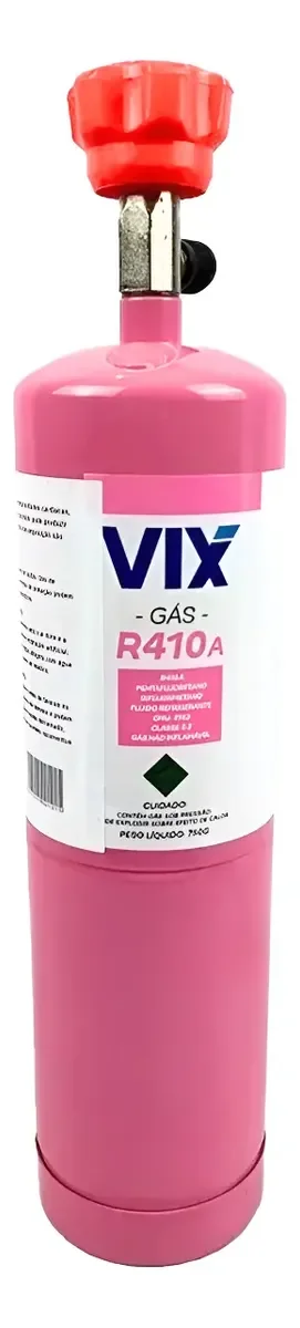 Gas R410a Refrigerante Com Válvula Ar Condicionado 750g