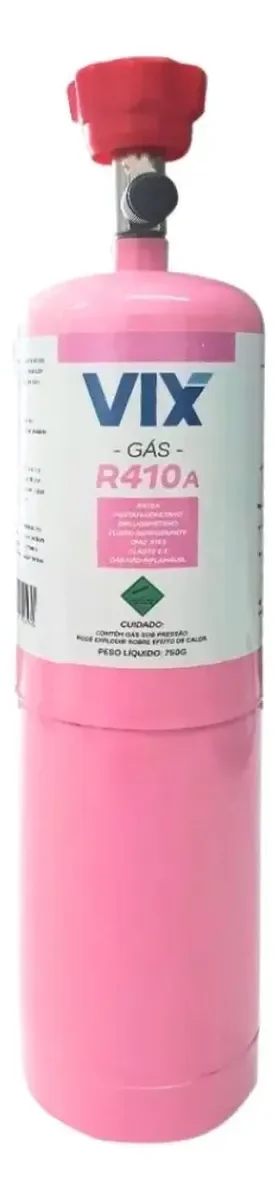 Gas R410a Refrigerante Com Válvula Ar Condicionado 750g