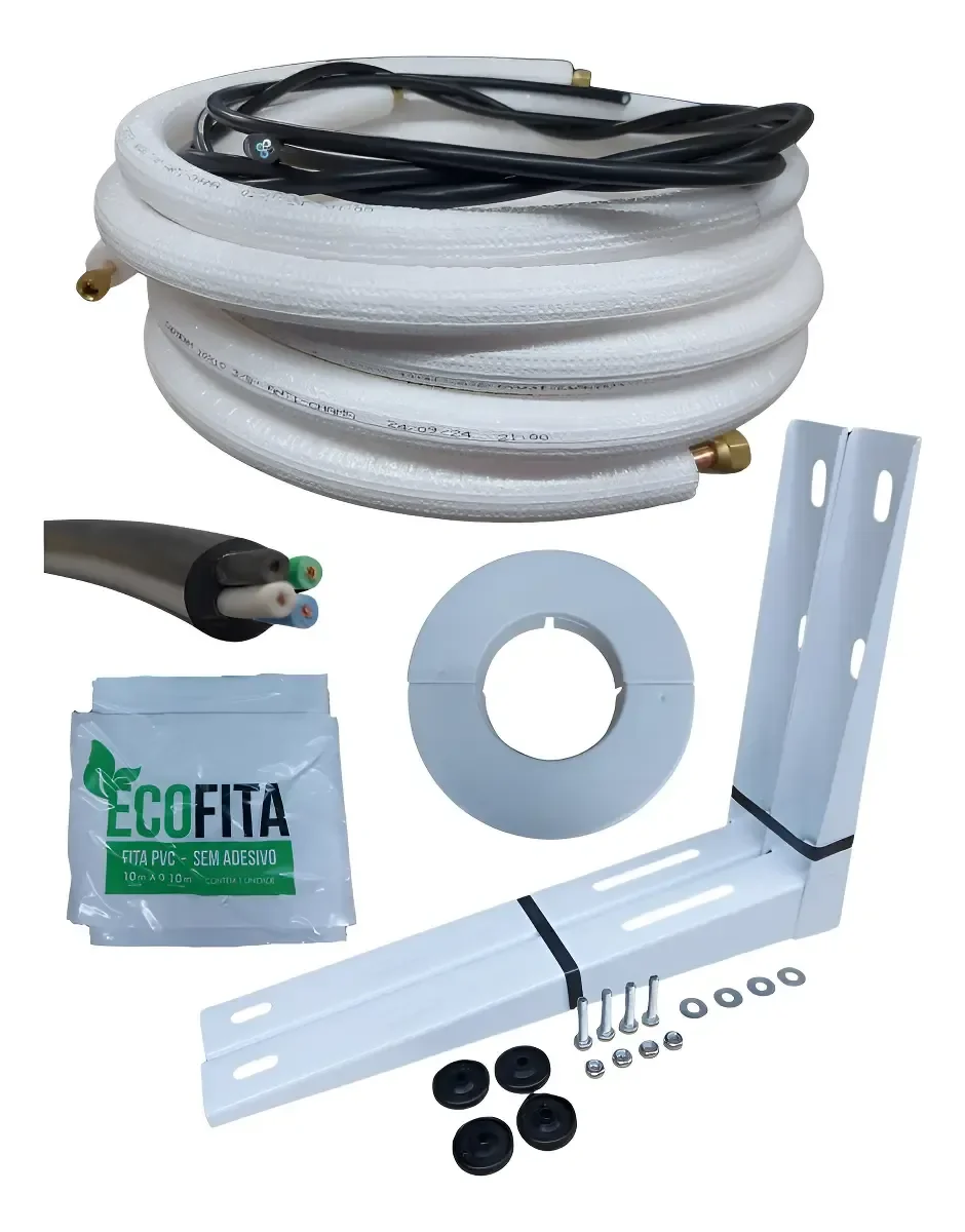 Kit Instalação Ar Condicionado Inverter 9/12000btus 3metros