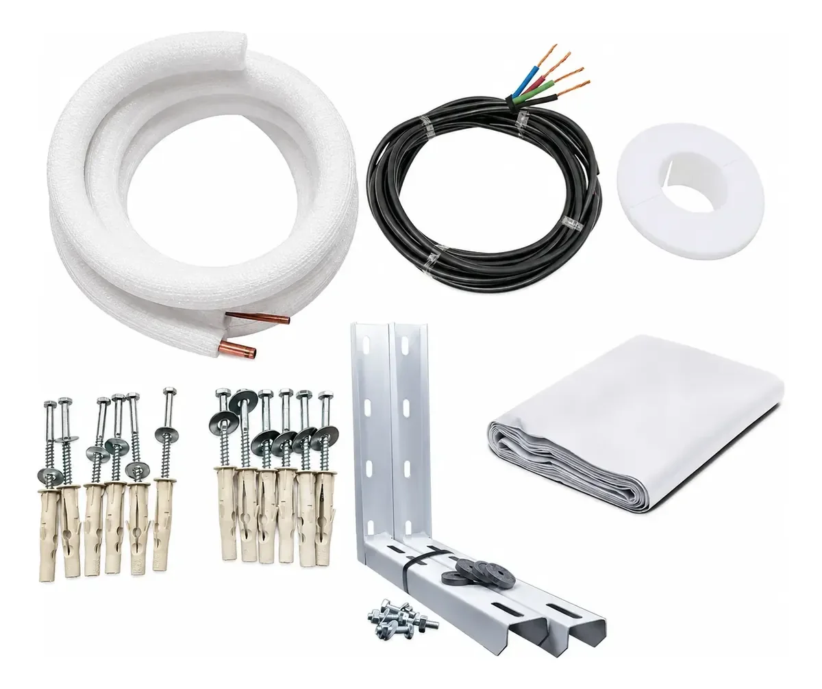 Kit Instalação Ar Condicionado Split 9.000 A 12.000 Btus 2m