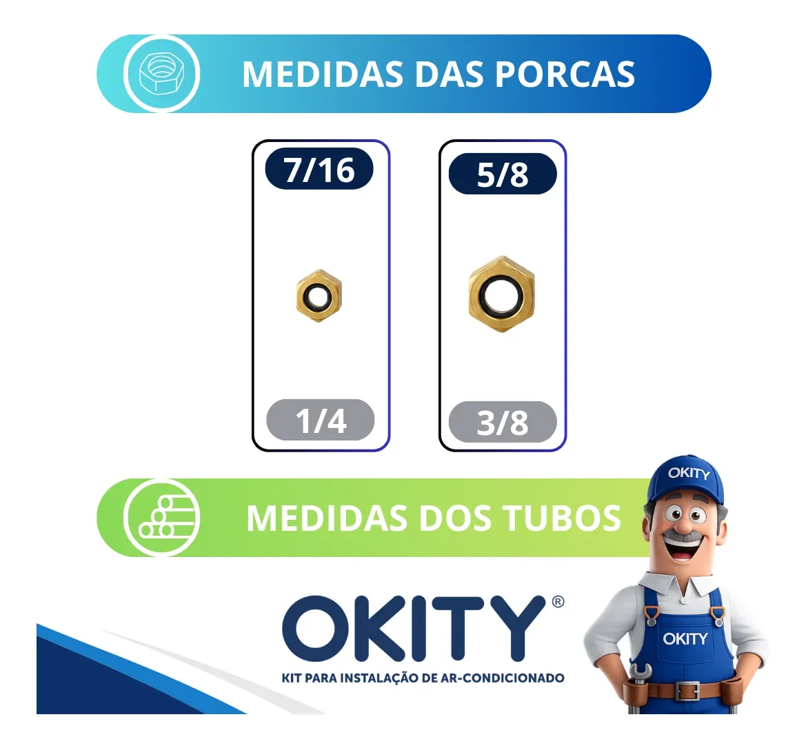 Kit Instalação Ar Split Voice Dual Inverter 12.000 - 3mts