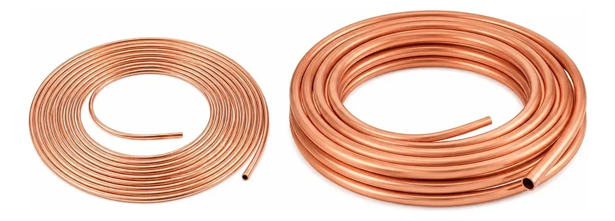 Kit Tubo Cobre Flexível 1/4 + 3/8 (panqueca De 15m Cada)
