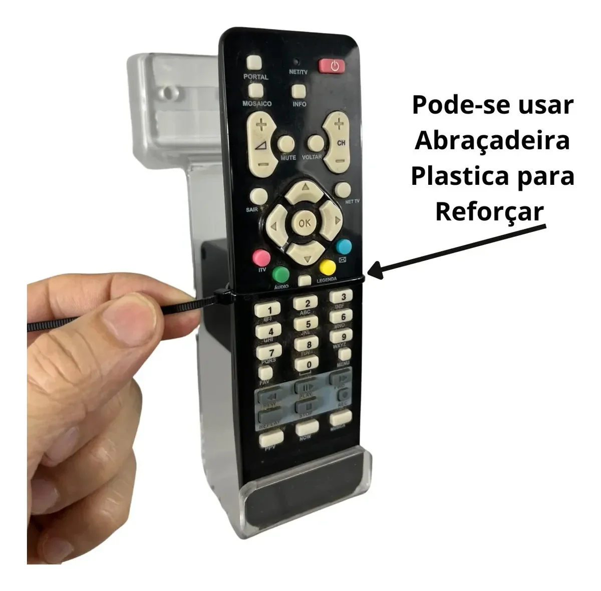 Suporte Para Controle Remoto De Parede Em Pteg