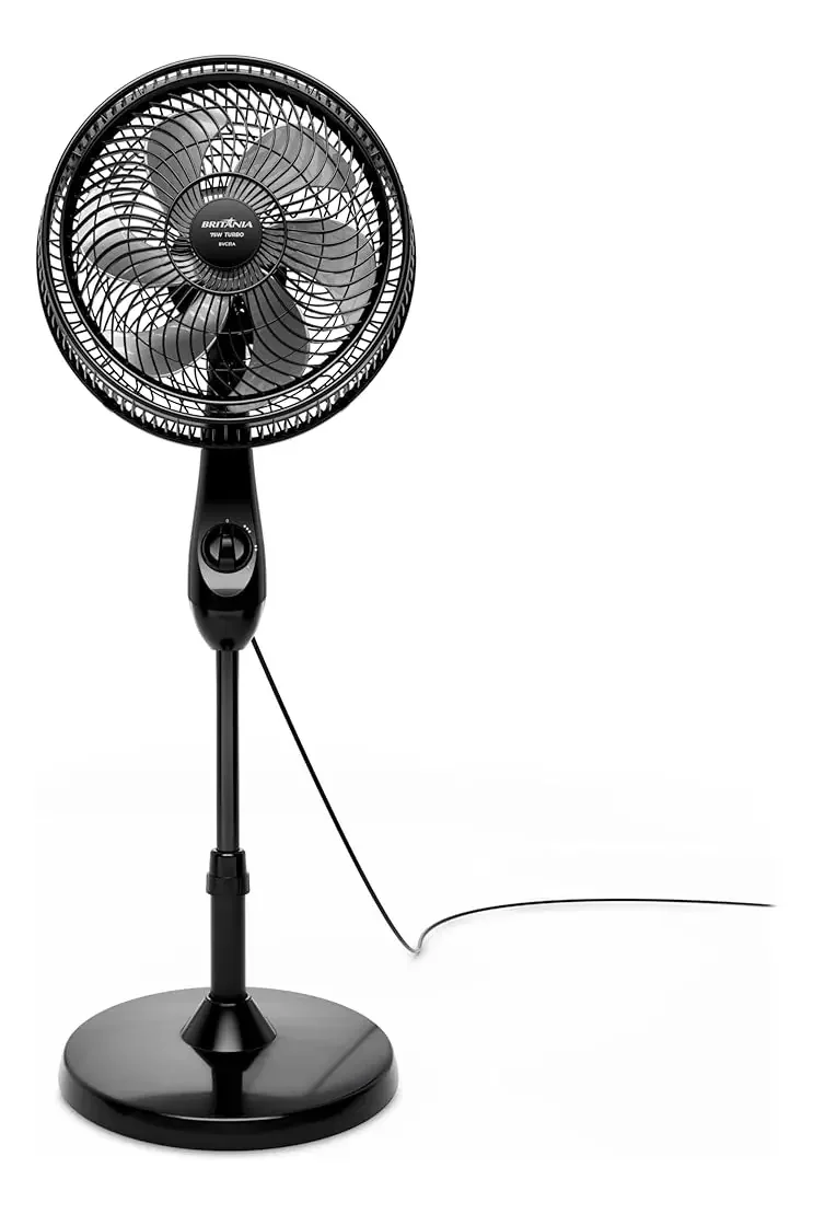 Ventilador De Coluna Bvc31a 6 Pás 75w 38 Cm N/ Preto Cinza Plástico 6