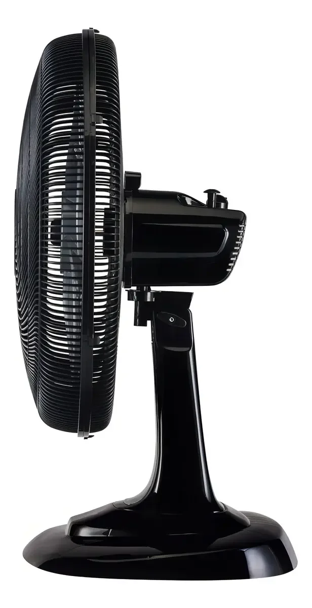 Ventilador De Mesa Turbo 50cm Com 6 Pás Oscilante Preto