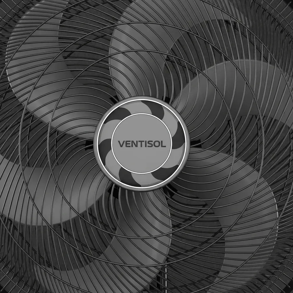 Ventilador De Mesa Turbo 50cm Com 6 Pás Oscilante Preto