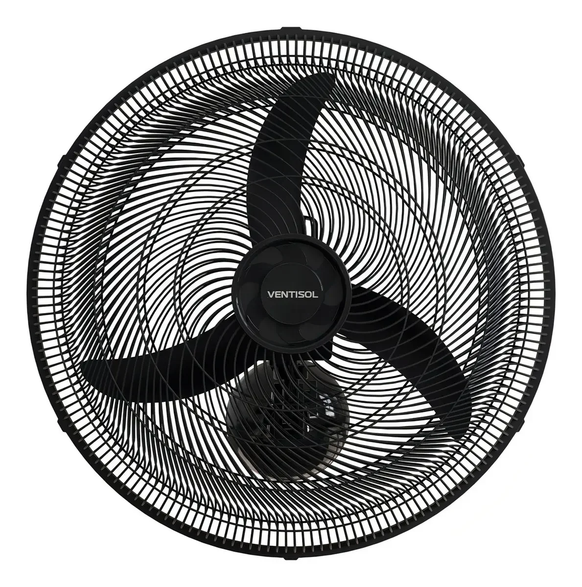 Ventilador Oscilante De Parede New 3 Pás 50cm 1300rpm Preto